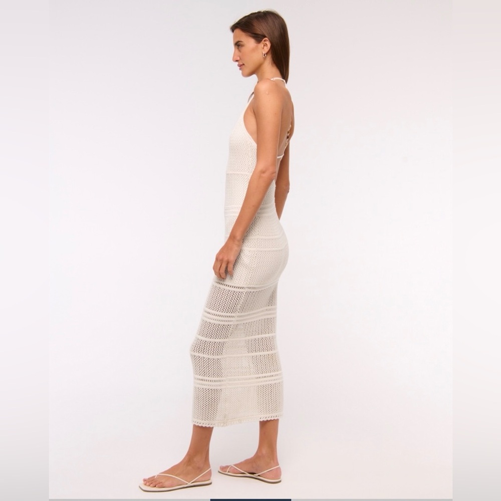 Abercrombie & Fitch Beaded Crochet Style Maxi Dress - Picture 7 of 8